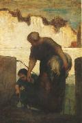 Honore  Daumier The Washerwoman (mk09) Sweden oil painting artist